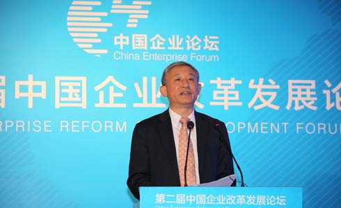 國務院國資委副秘書長、新聞發(fā)言人彭華崗主持論壇。